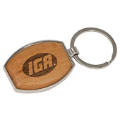 Laserable Wood Keychain