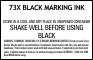 73X Marking Ink 2 oz.  Bottle