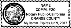 California Standard Notary Stamp (4913)