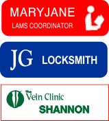 1&quot; x 3&quot; Custom Namebadge