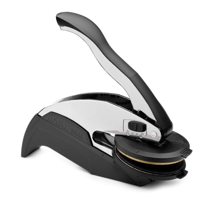 Embossing Seal 2&quot; Dia. - Chrome Body