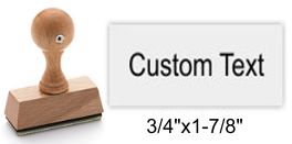 2050 Traditional Wood Mount Rubber Stamp