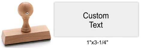 3085 Traditional Wood Mount Rubber Stamp
