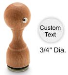 20RD Traditional Wood Mount Rubber Stamp