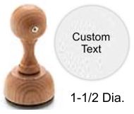 40RD Traditional Wood Mount Rubber Stamp