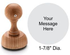 50RD Traditional Wood Mount Rubber Stamp