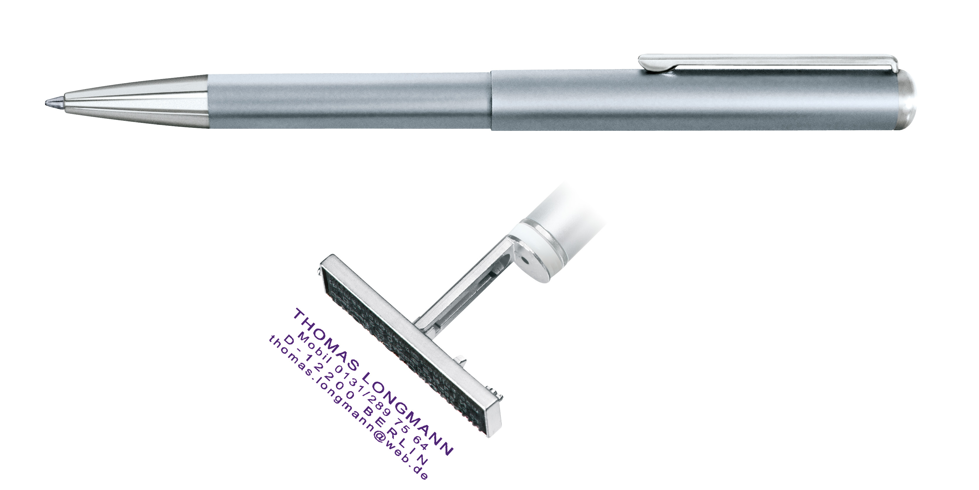Heri 3100 Silver Stamp Pen