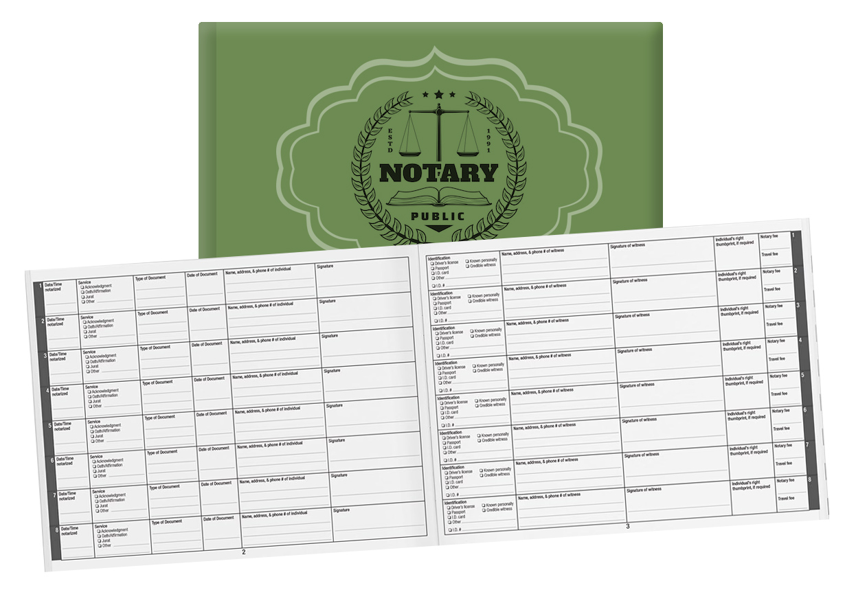 Nevada Notary Record Book - 576 Entries