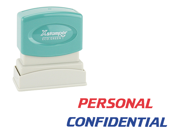 Xstamper 2029 PERSONAL CONFIDENTIAL Stock Stamp