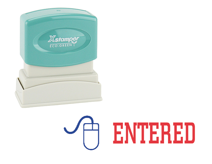 Xstamper 2027 ENTERED Stock Stamp