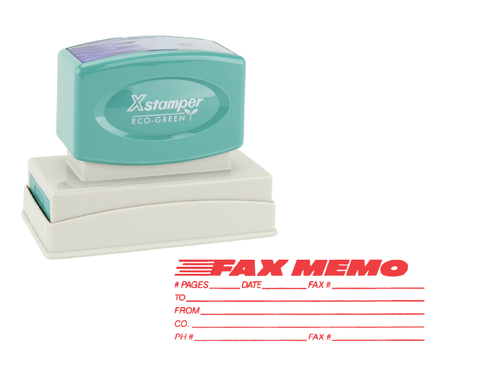 Xstamper 3243 FAX MEMO Jumbo Stock Stamp