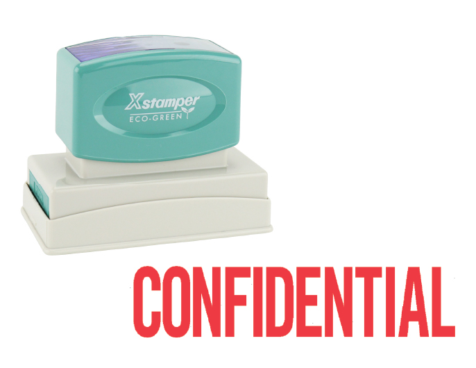 Xstamper 3246 CONFIDENTIAL Jumbo Stock Stamp