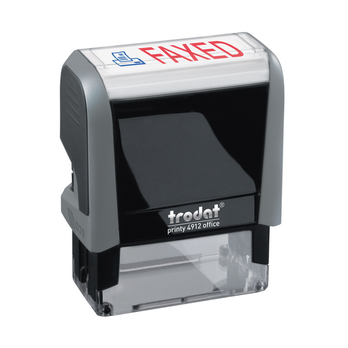 4912 Two Color Stock Stamp - FAXED