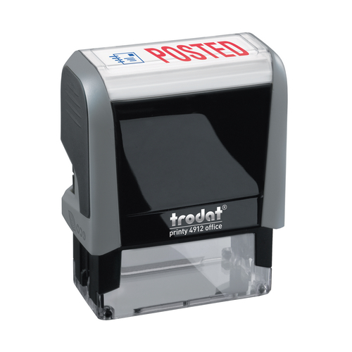4912 Two Color Stock Stamp - POSTED