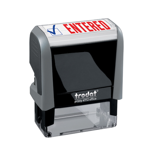 4912 Two Color Stock Stamp - ENTERED