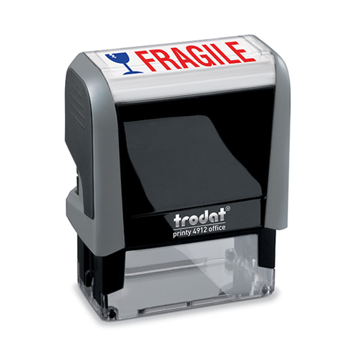 4912 Two Color Stock Stamp - FRAGILE