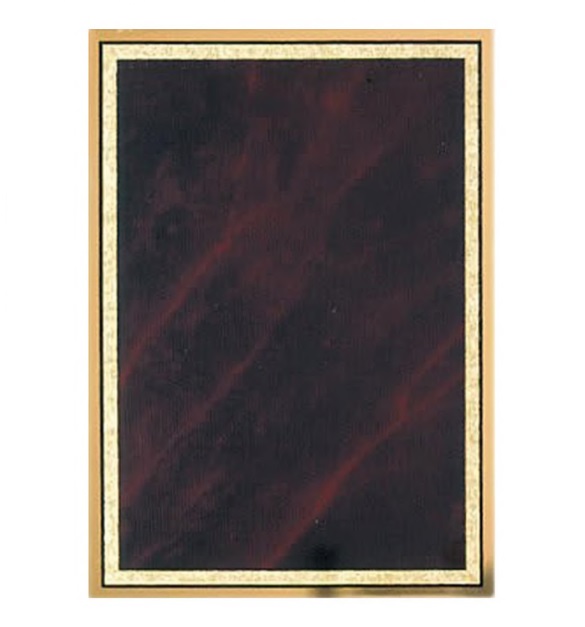 Sienna Marble/Gold Brass Plated Steel Marble Mist Plaque Plate