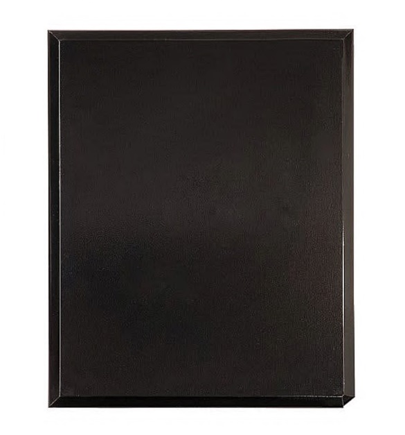 High Gloss Solid Black Finish Plaque