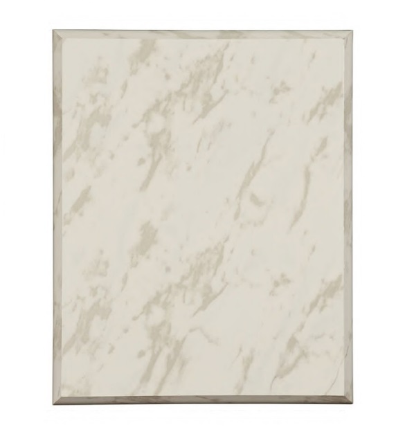 Value White Marble Finish Plaque