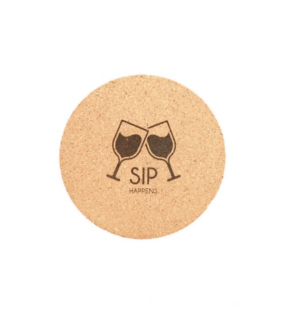 Round Cork Coaster