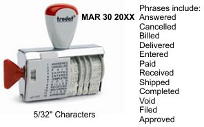 Trodat 1117 Phrase Dater - 5/32" Characters