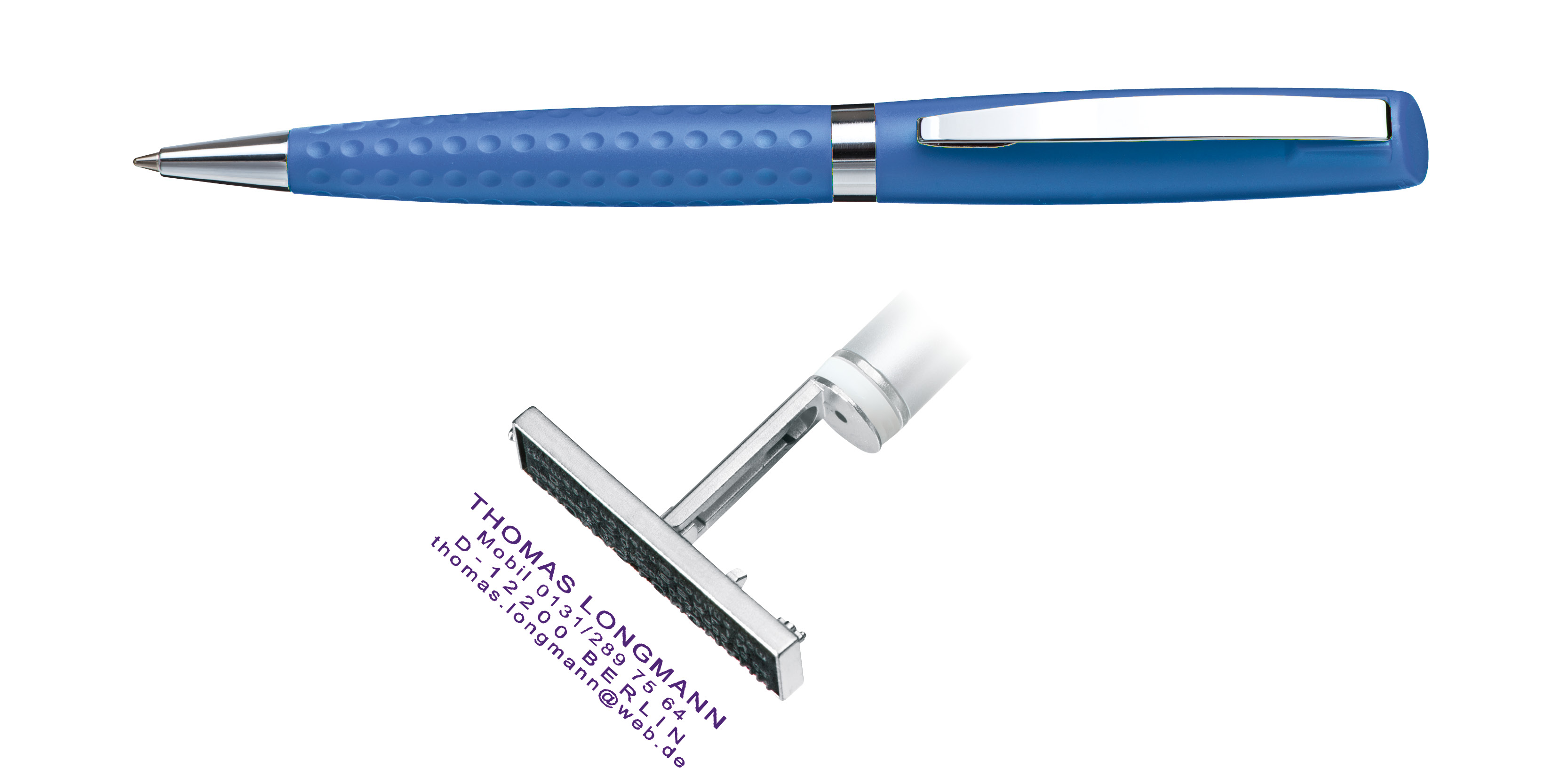 Heri 6431 All Blue Stamp Pen