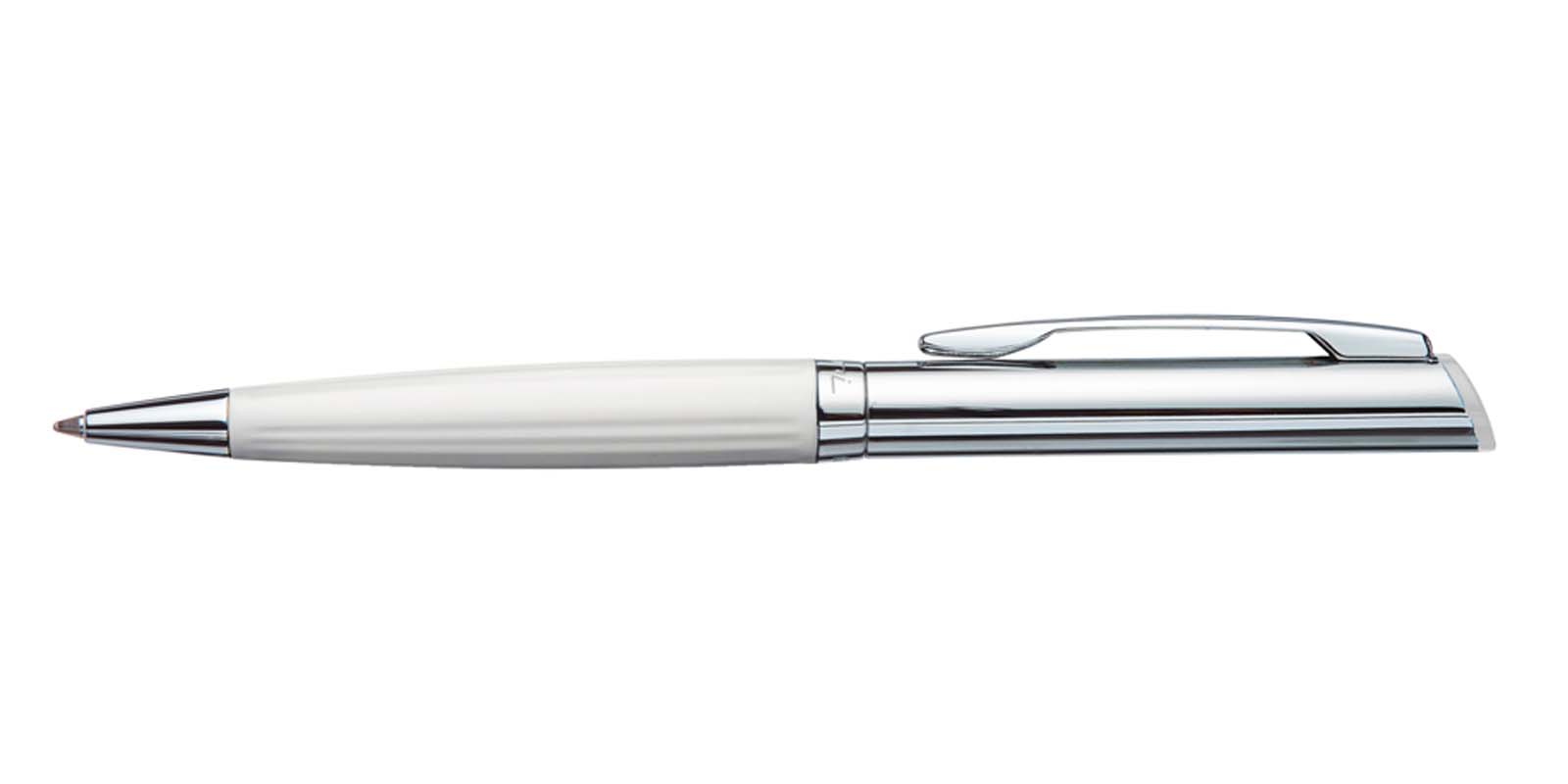 Heri 6251 White &amp; Silver Stamp Pen