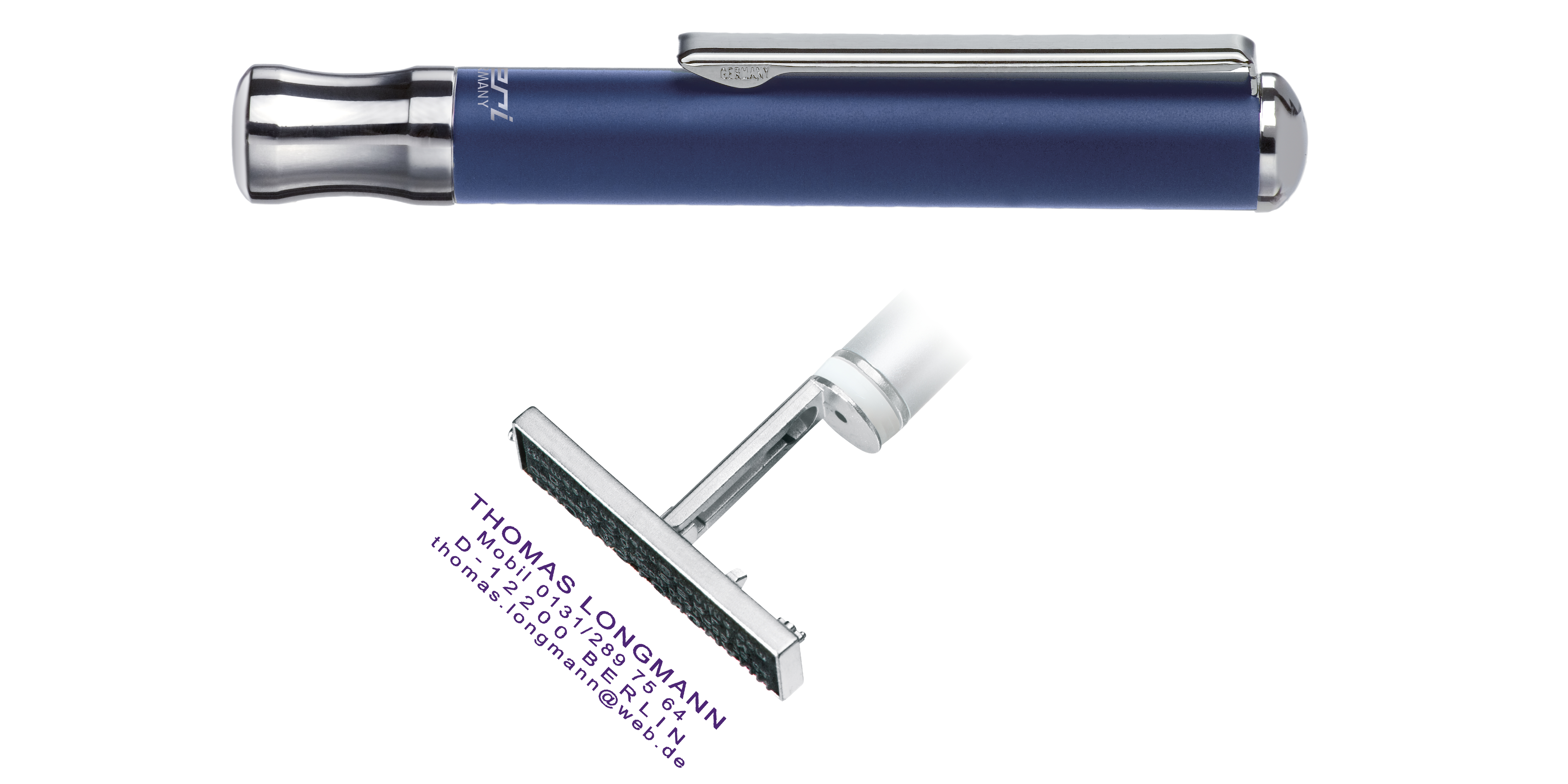 Heri 2103 Travel Stamp Blue