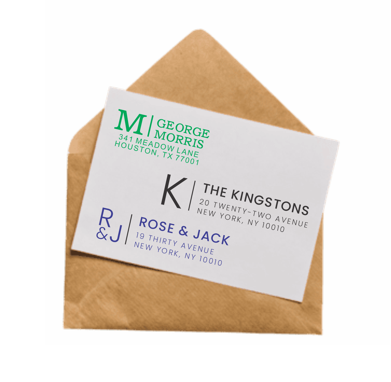 RETURN ADDRESS STAMPS