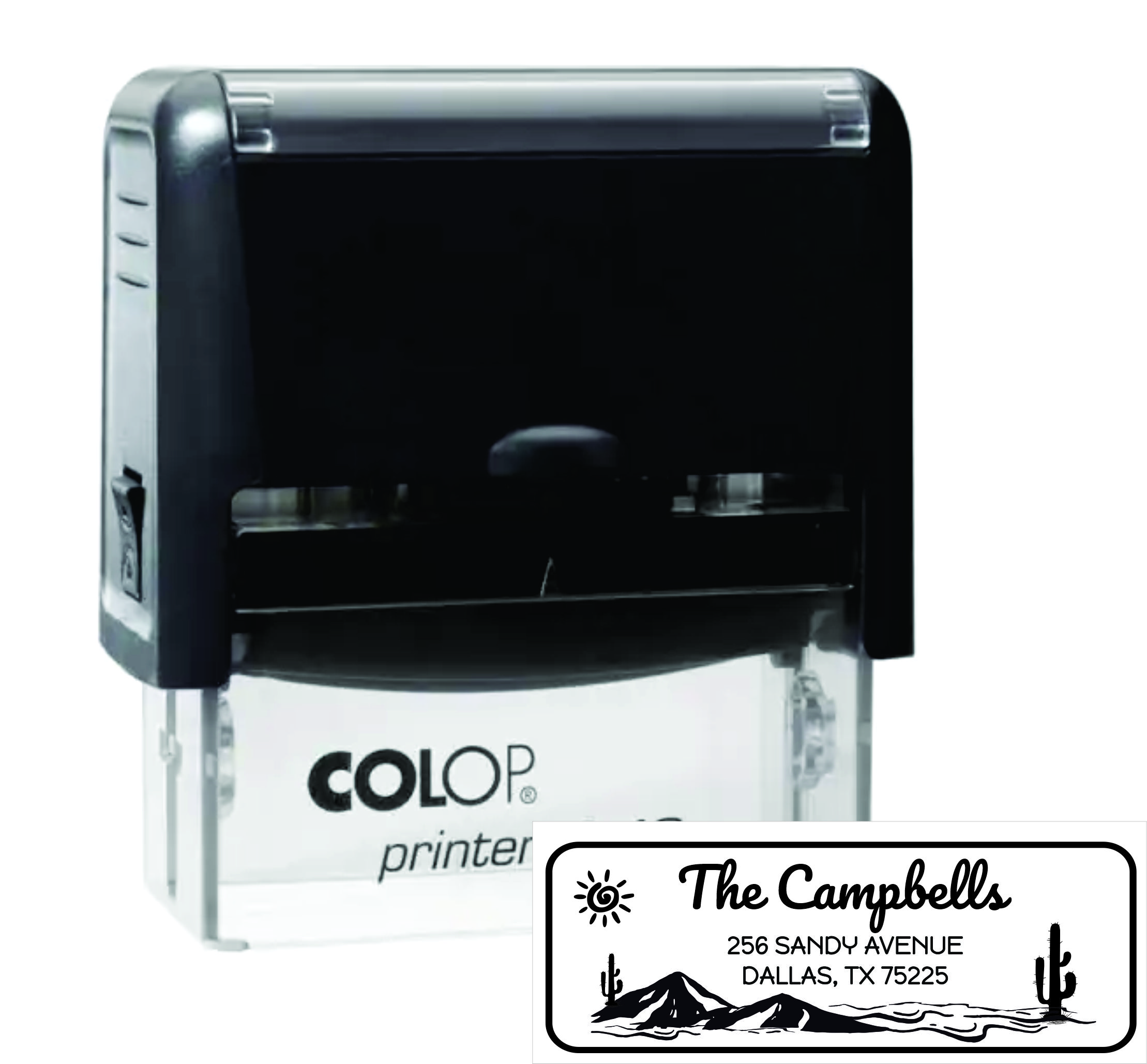 Desert Landscape Address Stamp