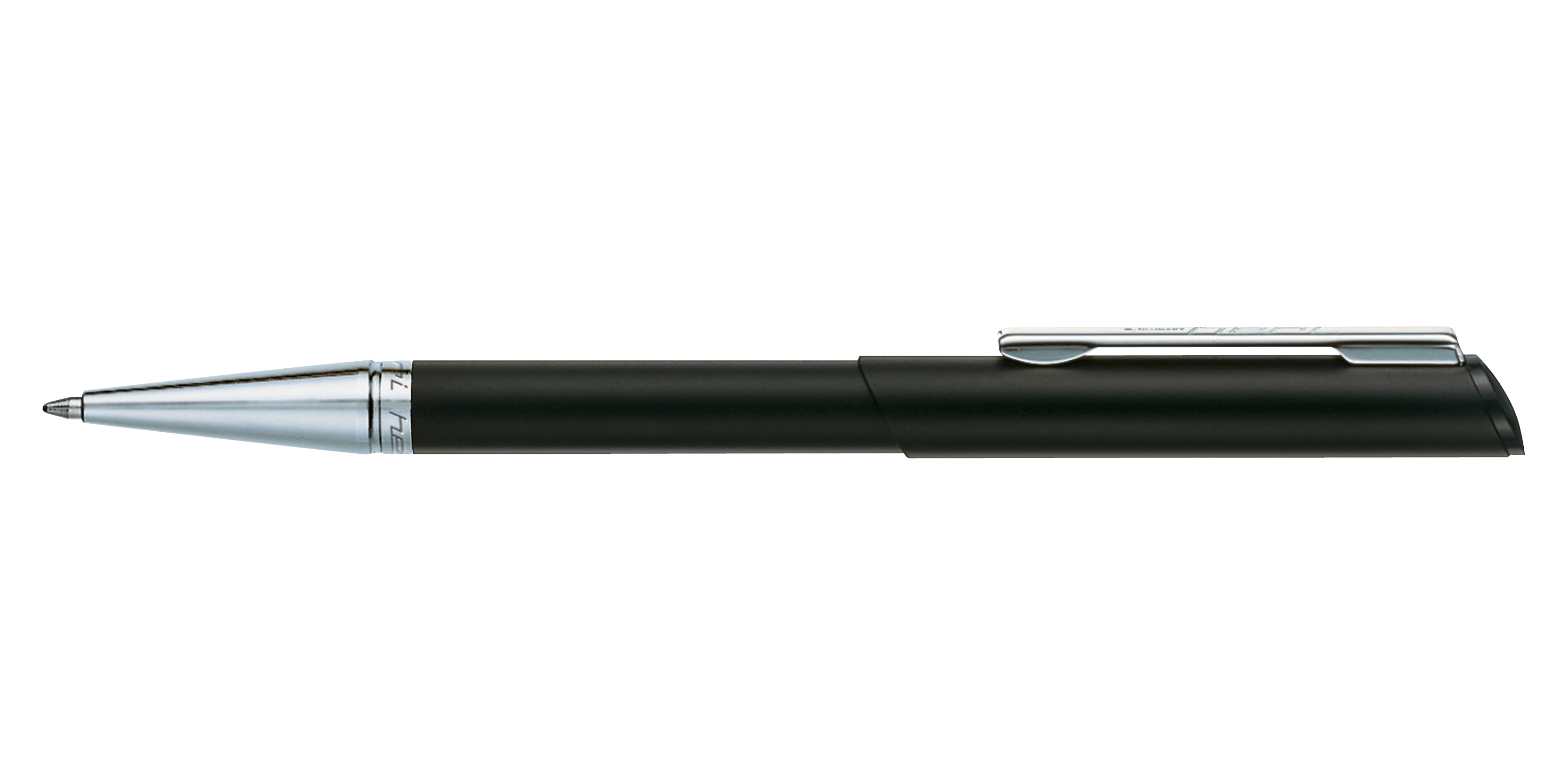 Heri 3021 Black Stamp Pen with Chromium Trim