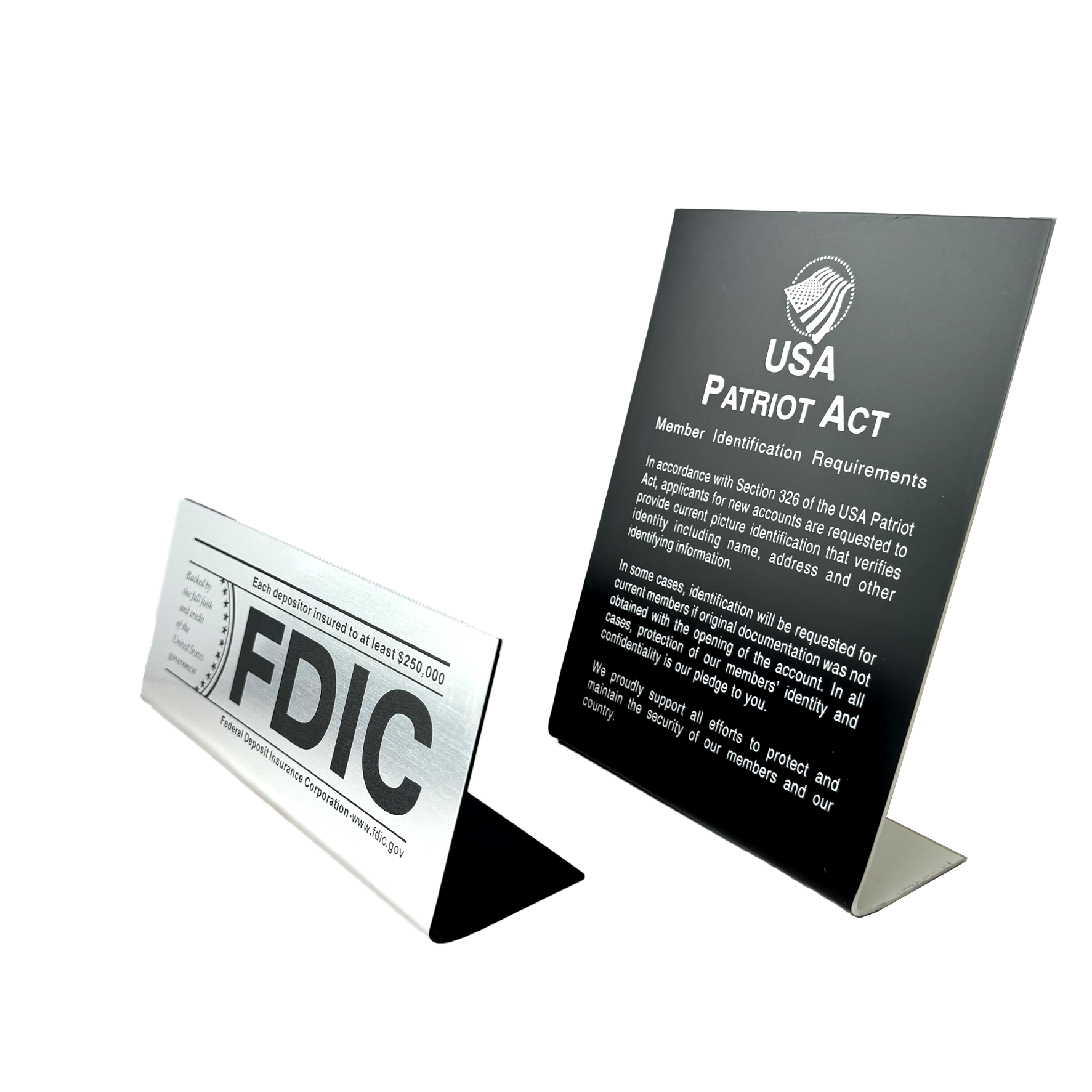 2&quot; x 8&quot; Custom Laser Engraved Easel Style Sign