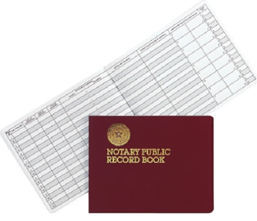 Notary Journals, Trodat ID Protection Stamp, and Fingerprint pad